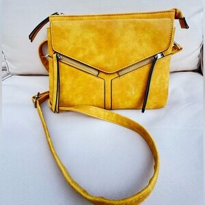 Casual Hobo Crossbody Yellow bag